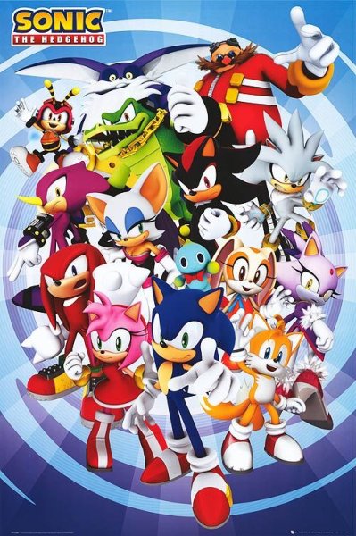 Герои Соник Постер