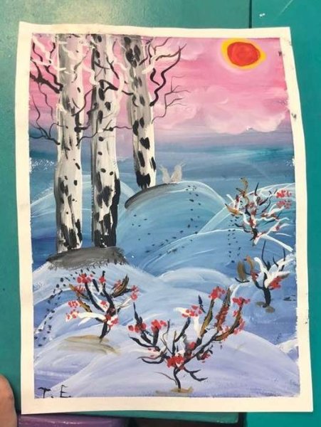 Аппликация зимние виды спорта