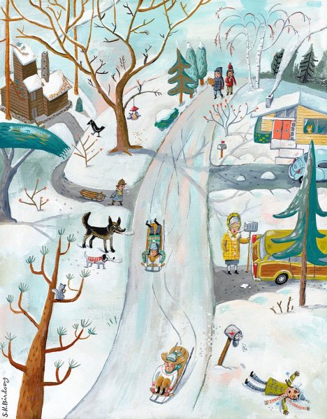 Зимние плакаты для детского сада