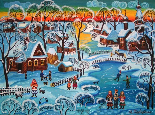 Сказочный Волшебный зимний лес аппликация в подготовительной