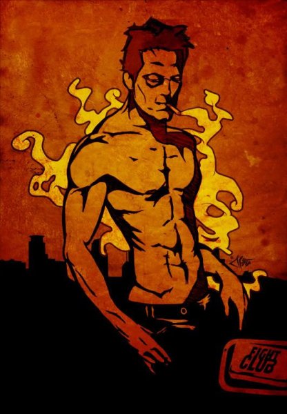 Бойцовский клуб Тайлер рисунок