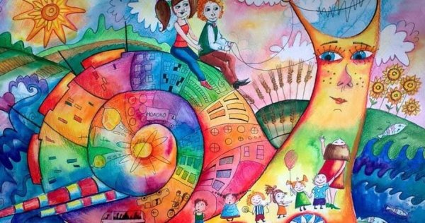 Яркие детские рисунки