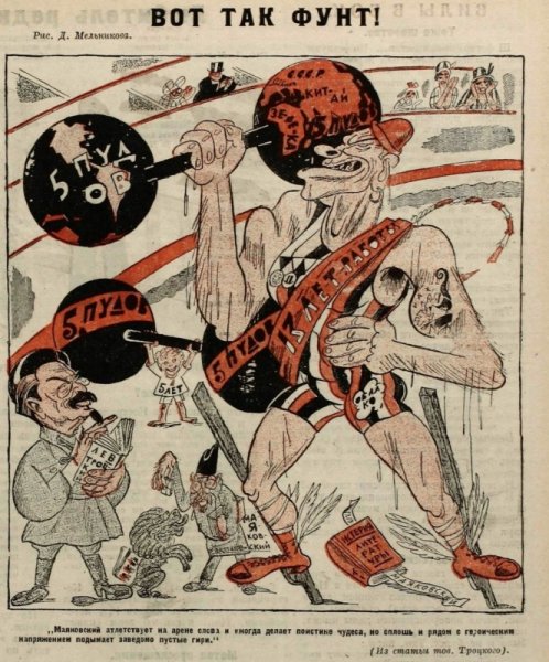 Советские карикатуры на Троцкого