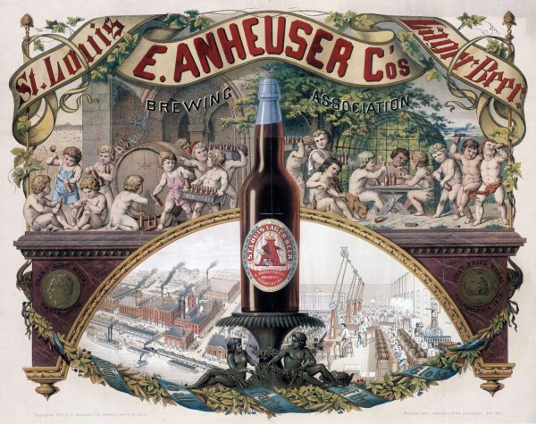 Американский пивные этикетки