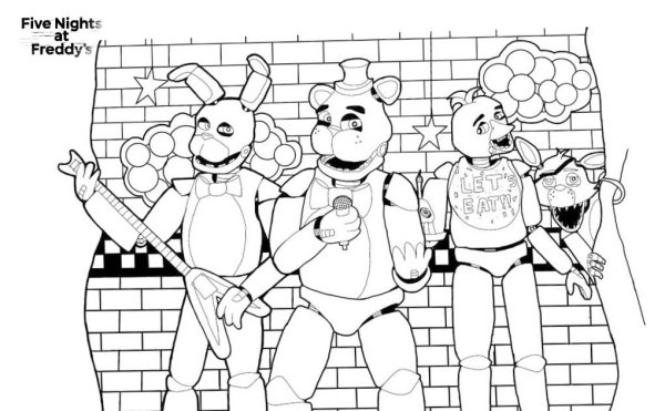 Грегори ФНАФ 9 раскраска