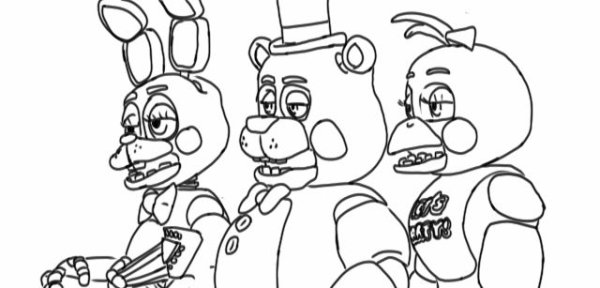Бонни ФНАФ 9 раскраска