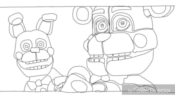 Раскраски АНИМАТРОНИКИ фантайм Фредди