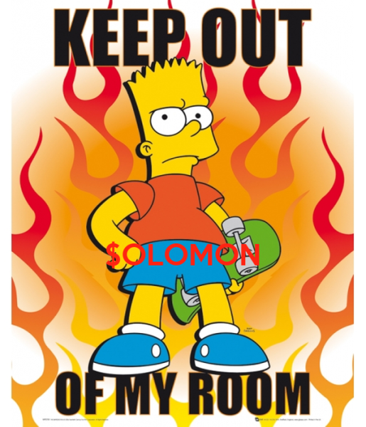 Барт симпсон Постер