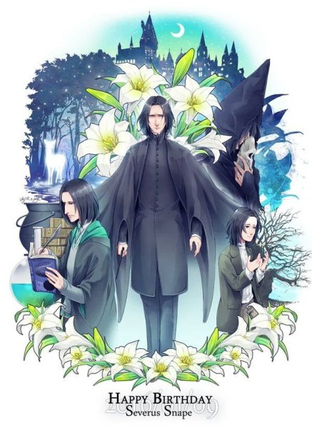 Северус Снейп и Гарри Поттер арт