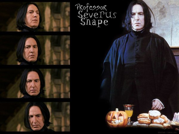 Северус Снейп и Алан Рикман коллаж
