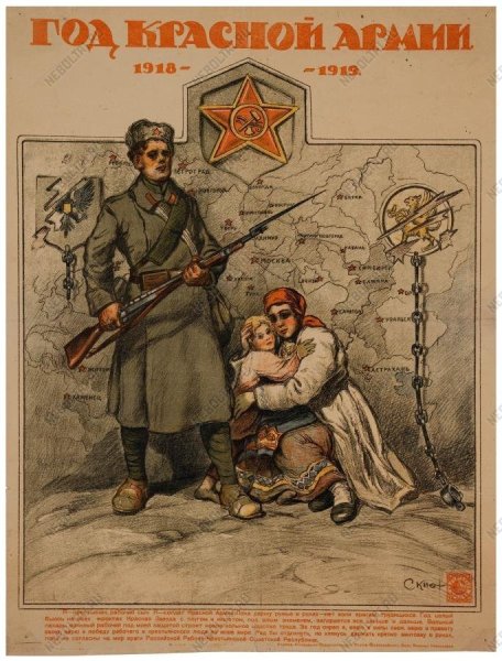 Плакаты красной армии 1918