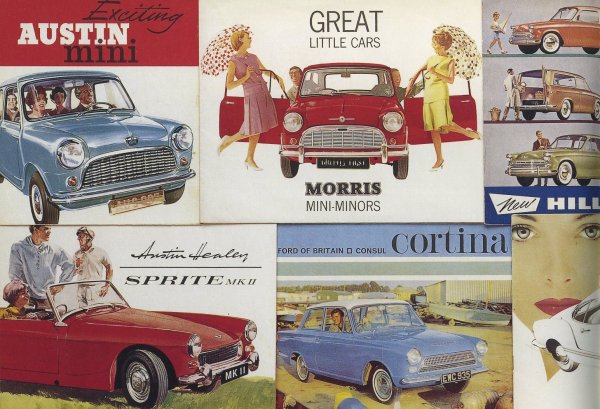 Старые рекламные плакаты автомобилей США 70 годов