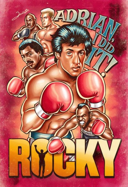 Сильвестр Сталлоне плакат Rocky