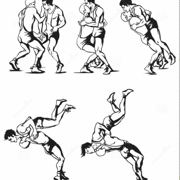 Бросок греко-Римская борьба вектор