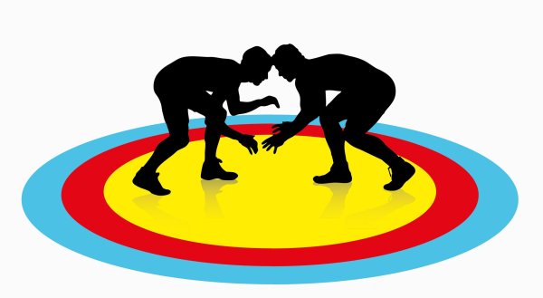 Греко Римская борьба ковер вектор