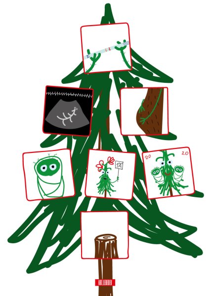 Креативные новогодние плакаты