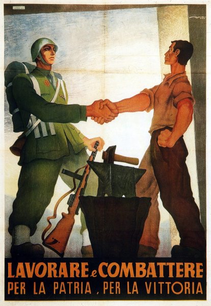 Итальянские пропагандистские плакаты второй мировой