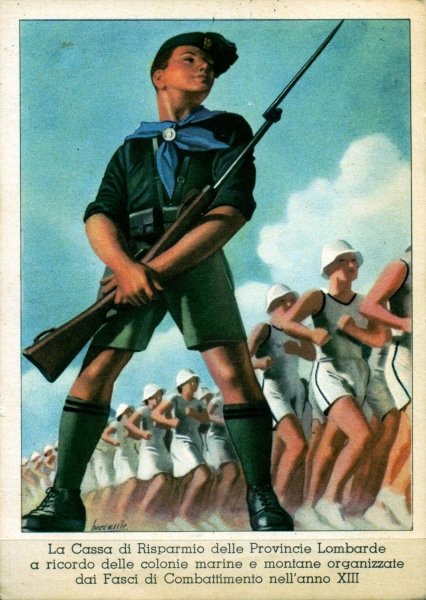 Итальянские плакаты времен Муссолини