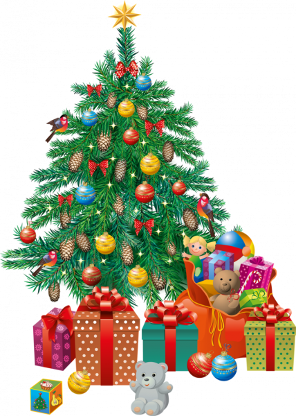 Елочка Новогодняя мультяшная