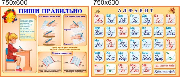 Правильное написание букв