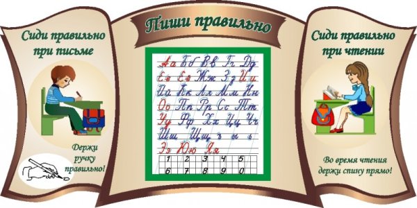 Стенд алфавит для начальной школы