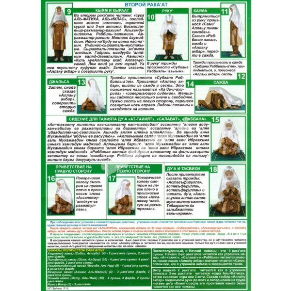 Движения намаза для женщин