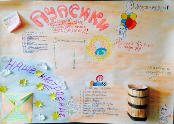 Плакат в лагерь