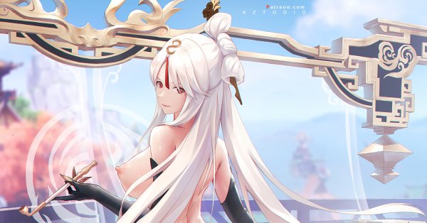 Ningguang Геншин Art