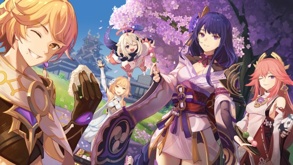 Райден и Яэ Мико Геншин