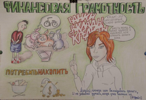 Рисунок на тему финансовая грамотность