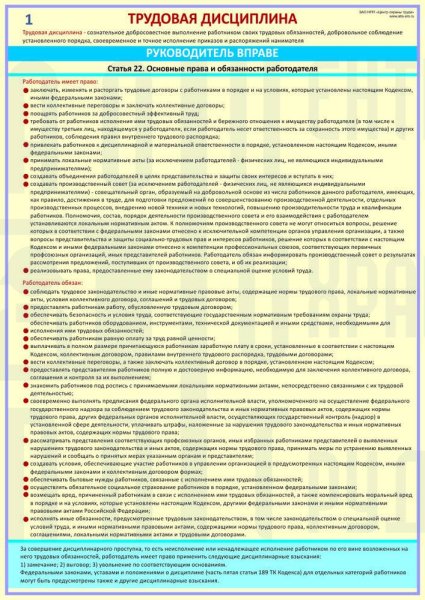 Трудовая дисциплина охрана труда