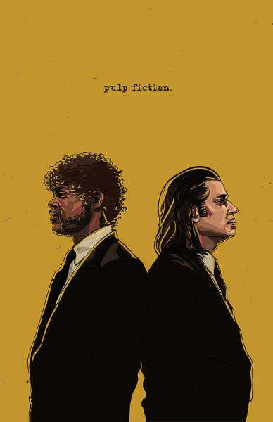 Криминальное чтиво плакат