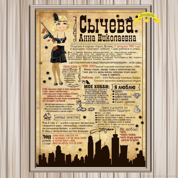 Постеры для гангстерской вечеринки