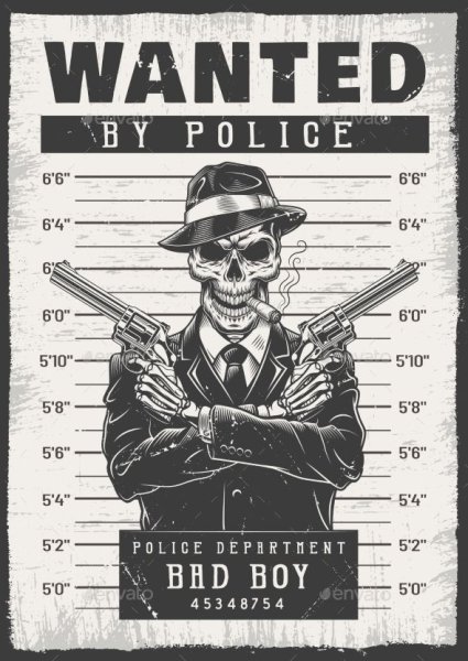 Плакаты в стиле wanted