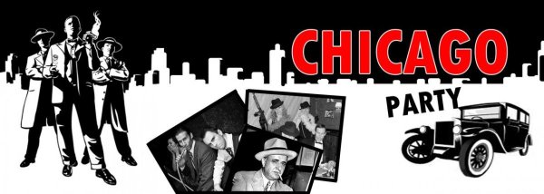 Фотозона в стиле гангстерской вечеринки