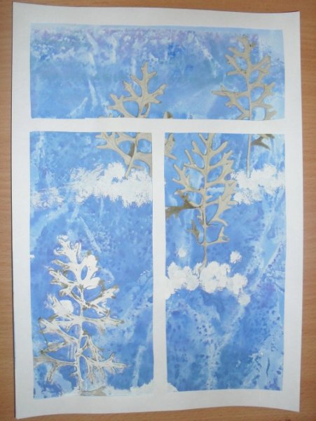 Зимнее окно рисование в детском саду