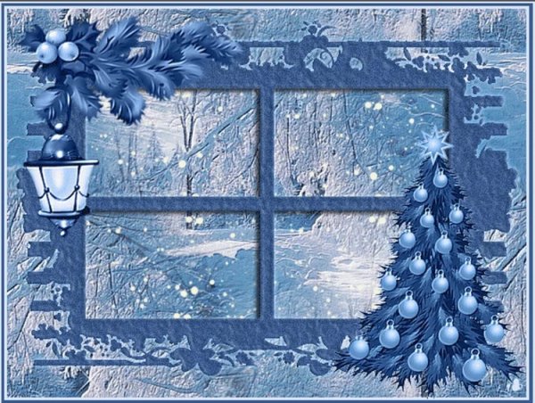 Снежинки за окном