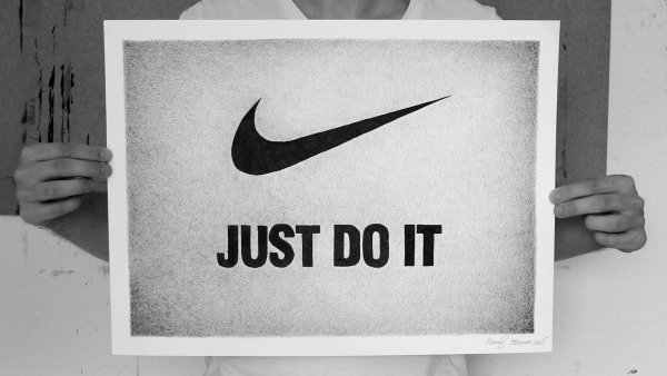 Тату just do it эскиз