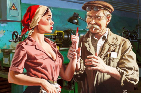 Пин ап художник Валерий Барыкин