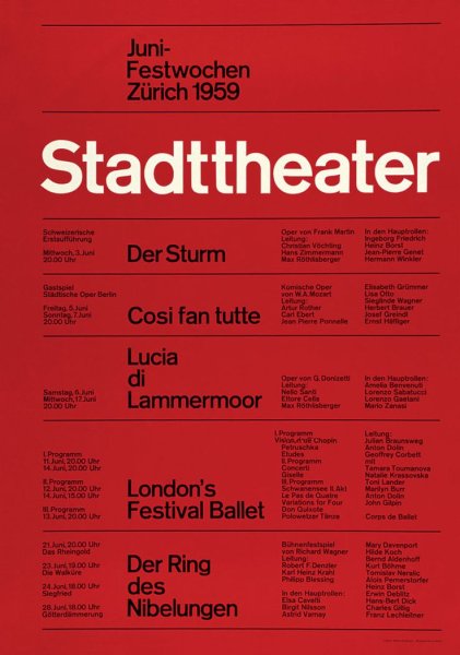 Швейцарский стиль в графическом дизайне Мюллер Брокман