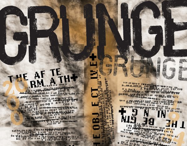 Стиль гранж в скрапе