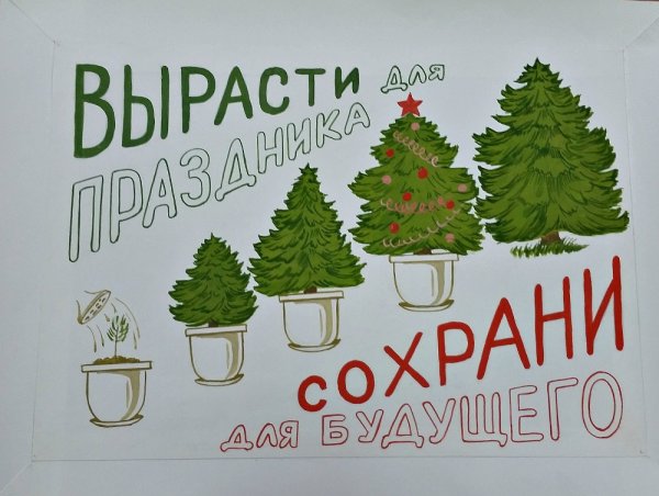 Против вырубки елок