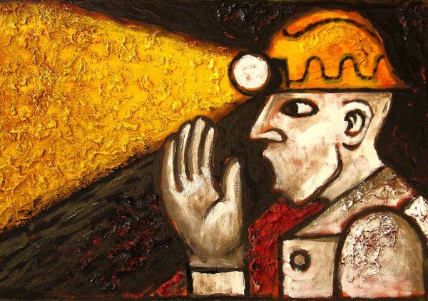 Советские плакаты про Шахтеров