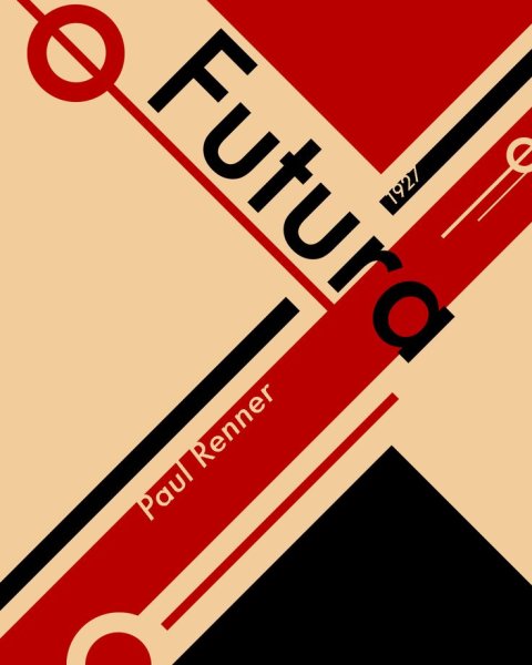 Шрифтовой плакат баухаус