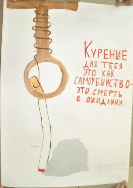 Плакат «вред курения»