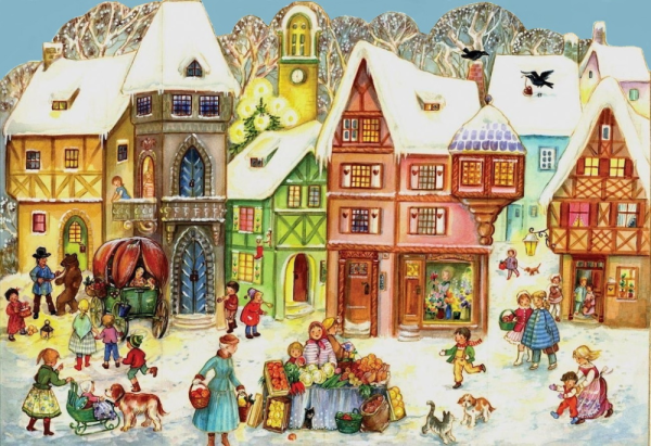 Новогодние открытки Германия