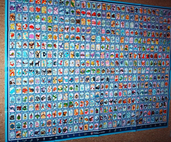 Плакат покемонов 1 поколения