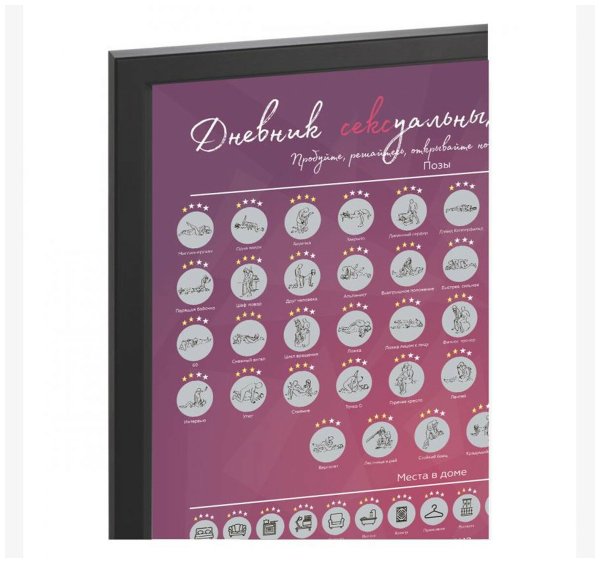 Скретч-Постер 100дел Love Edition