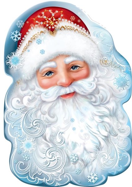 Плакат вырубной дед Мороз