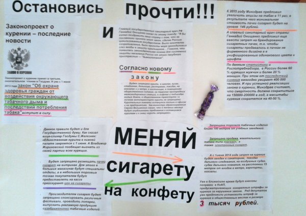 Мы против курения